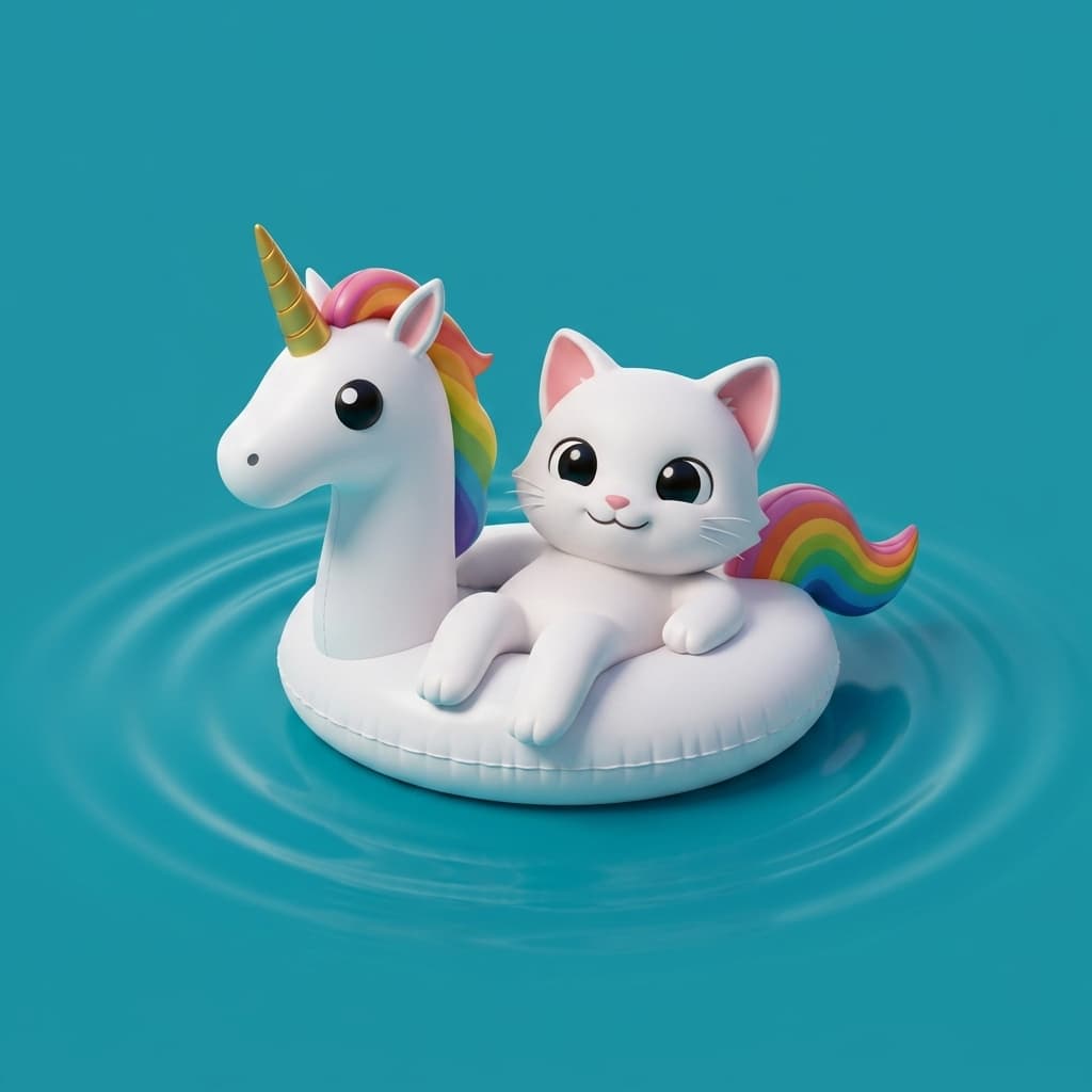 PoolsCat Mascot